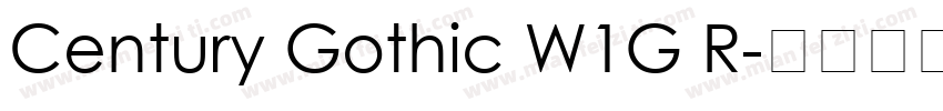 Century Gothic W1G R字体转换